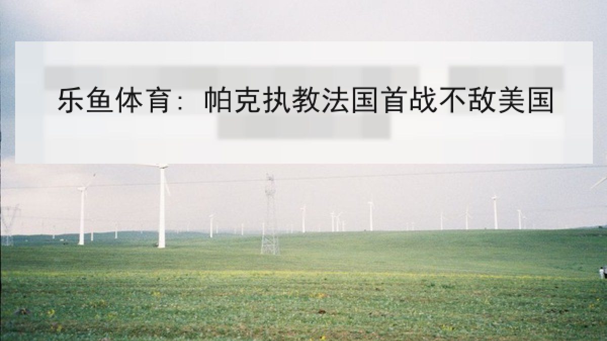 乐鱼体育: 帕克执教法国首战不敌美国